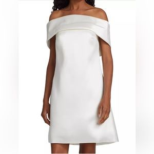 Amsale Mikado Off-The-Shoulder Shift Dress